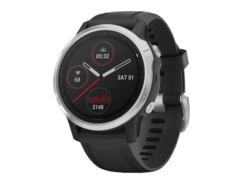 Garmin Fenix 6s Solar srebrno - czarny